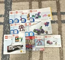 LEGO Marvel Illustrated Instruction Booklets English Lot 10794 76263 76321