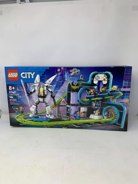 LEGO City 60421 Robot World Roller Coaster Park 986pcs New Factory Sealed Set