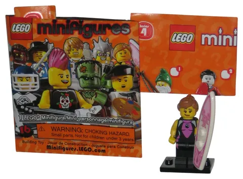 LEGO Series 4 Surfer Girl (2011) MiniFigure Toy Figure