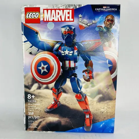 New! LEGO Marvel New Captain America Construction Figure Set 76296 Super Heroes