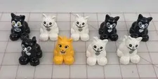 Lot Of 9 Lego Duplo Cats Various Models