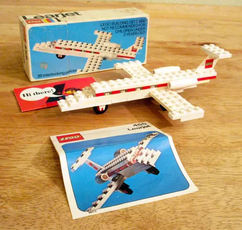 LEGO Kit 455 LEGOLAND Learjet Complete Kit