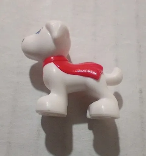 Lego Krypto The Superdog Supergirl's Dog White Blue Eyes Red Cape Pet Animal DC