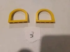 2x LEGO Vintage Fabuland Yellow Window Arch fabai3   137 328 329 338