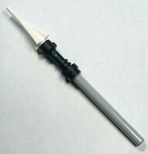 Lego Ninjago Minifig Weapon White Spear Gray Staff Black Hilt New Parts D802