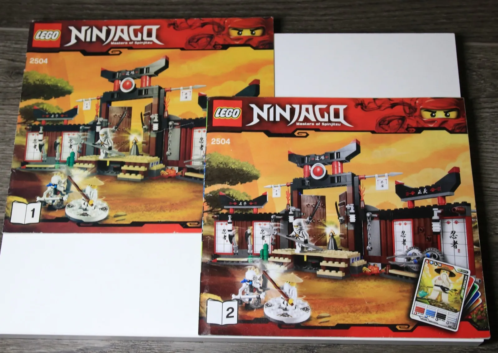 Lego 2504 Ninjago Spinjitzu Dojo Instructions Only Books 1-2