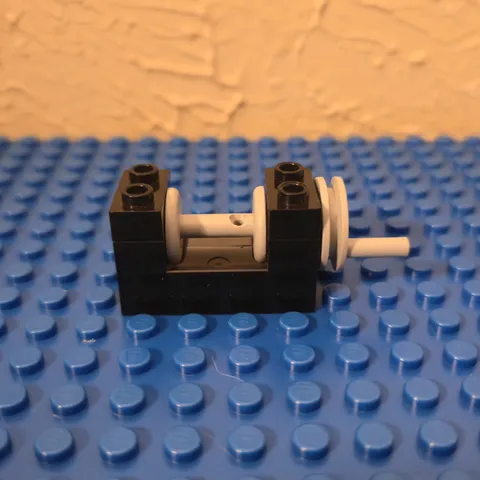 LEGO String Wheel Winch Black 2 x 4 x 2 (1978 - 2003)