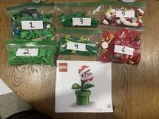 LEGO Super Mario Piranha Plant 71426 Bulk Parts Lot w/ Instructions, 540pc