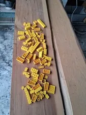 VINTAGE LEGO PARTS YELLOW-  PARTS FOR HOUSE BUILDING HOME 70'S- 80'S