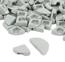 100 Pieces LEGO® 25269 Light Bluish Grey TILE ROUND 1 X 1 QUARTER 25269 100 Pc