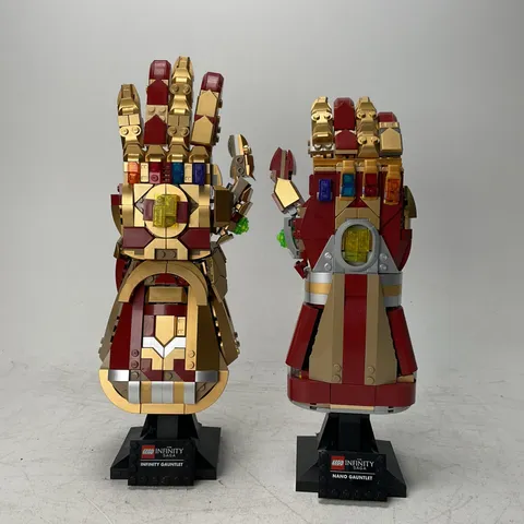 LEGO Marvel Nano Gauntlet (76223) & Infinity Gauntlet (76191) Custom -As Is READ
