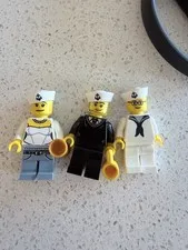 Lego minifig lot (navy, bride, denim)