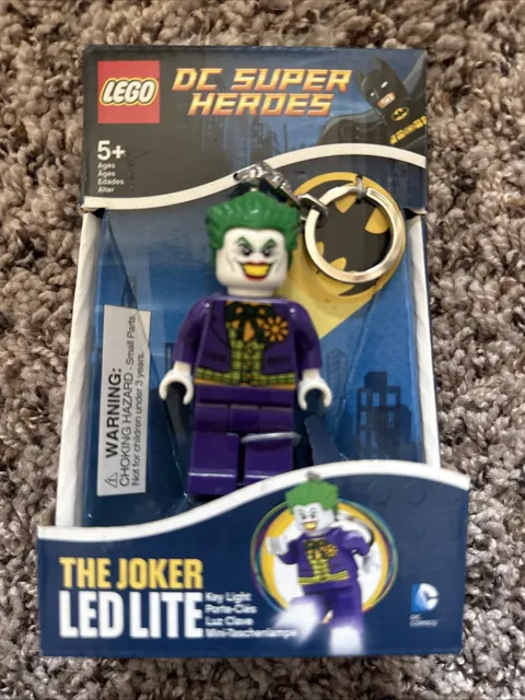 LEGO LED LITE JOKER Minifigure Keychain Keyring Figure Toy Led Light Brand New