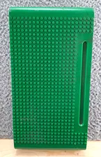 VTG Lego Play Table Compartment Cover Curved Ends Green Baseplate 22x36 #06788