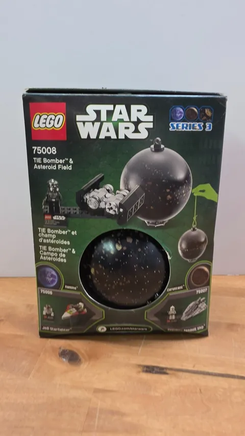 LEGO Star Wars TIE Bomber & Asteroid Field 75008 Pilot NEW Sealed Ornament 