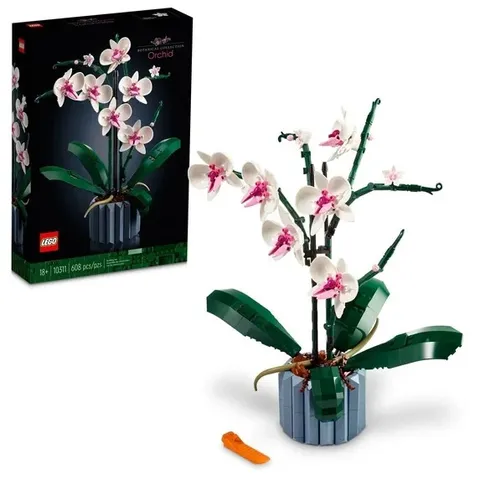 NEW LEGO Botanicals: Orchid Fake Indoor Flowers Building Set-Birthday gift