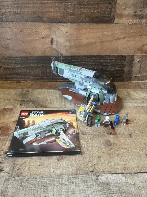 LEGO 6209 Star Wars: Slave 1 w/ Manual & Figures - Near Complete