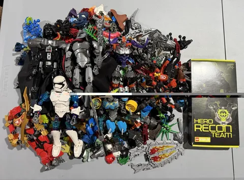 Huge Lego Bionicle Star Wars lot bulk, complete builds and rare masks 14+ pounds