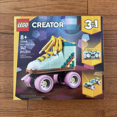LEGO Creator 3 in 1 Retro Roller Skate Building Kit Set 31148 New Factory Sealed