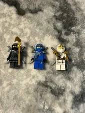 LEGO Ninjago ZX Ninja Minifigure Lot Kai Jay Zane ZX w/ Weapons Genuine LEGO