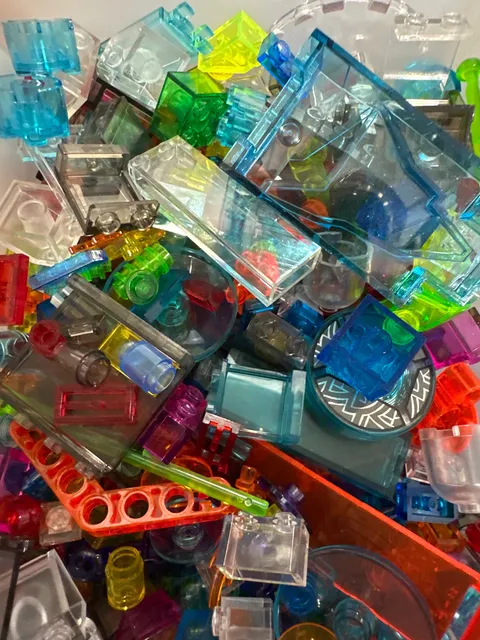 Preowned Bulk LEGO® Translucent Bricks & Pieces - 1oz