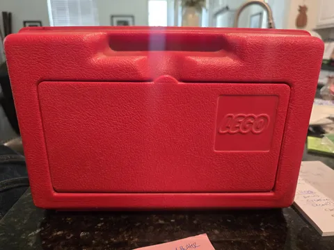 Red LEGO Vintage Classic Storage Box and Carrying Case 1982