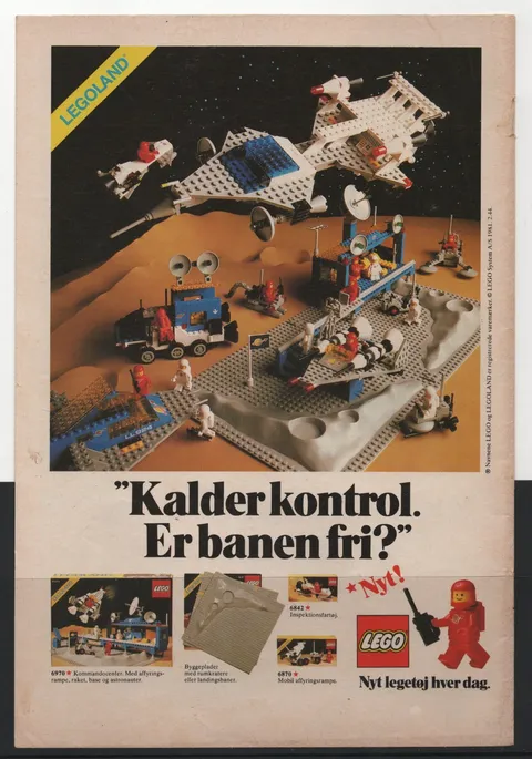 LEGO ADVERTISING INSERTS #  1-1009 # SPACE # 1981 #