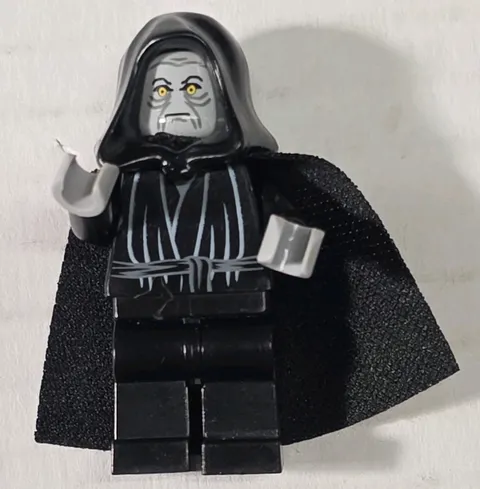 LEGO Star Wars Emperor Palpatine Minifigure set 7264 (2005) w/ Hood and Cape
