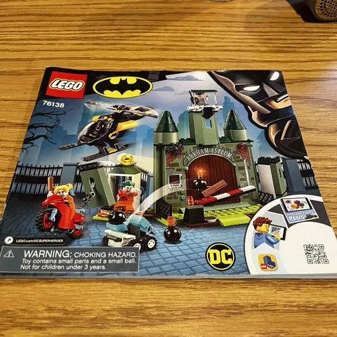 LEGO Batman #76138 Batman and The Joker Escape Arkham Instruction Manual Only