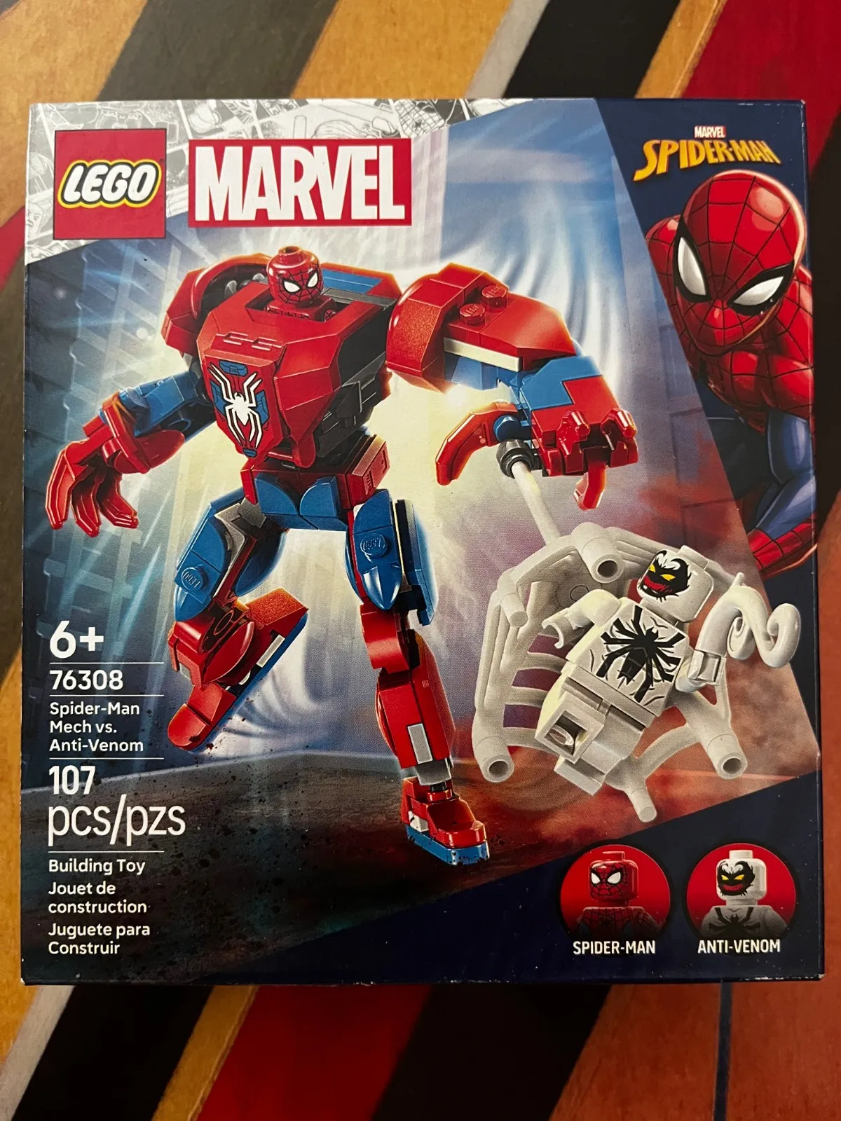 LEGO Marvel 76308 Spider-Man Mech vs. Anti-Venom NEW Sealed RETIRING 107pc