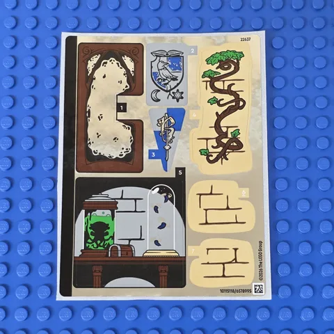 New LEGO Harry Potter Hogwarts Castle Hospital Wing 76463 Sticker Sheet Qty 1