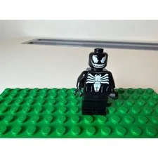 LEGO Minifigure Unisex OS Venom Marvel Super Heroes Spider-Man Black White