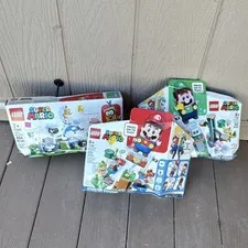LEGO SUPER MARIO LOT (3 PACKS TOTAL) - Mostly loose pieces and parts