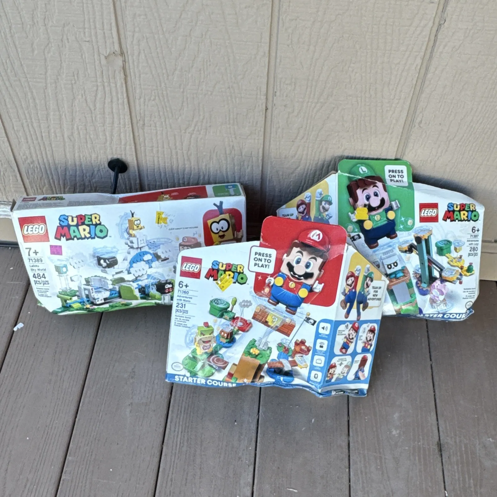 LEGO SUPER MARIO LOT (3 PACKS TOTAL) - Mostly loose pieces and parts