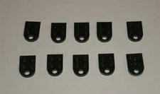 LEGO NEW 3x2 Black Plate with Hole (10x) 317626 Brick 3176