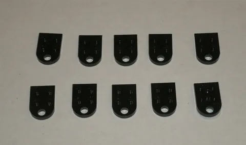 LEGO NEW 3x2 Black Plate with Hole (10x) 317626 Brick 3176