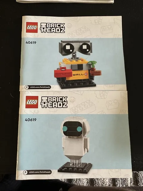 LEGO Brick Headz Eve and Wall-E #10619 Instruction Manual Booklet ONLY No Bricks