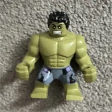 LEGO Marvel Super Heroes Hulk Minifigure Green with Black Hair 1pc