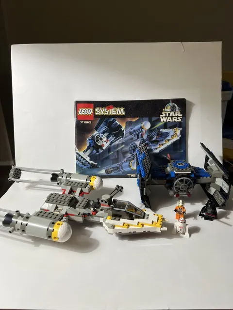 LEGO Star Wars Tie Fighter & Y Wing 7150 COMPLETE w/ Mini Figures & Instructions