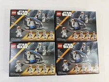 Lot of 4- LEGO Star Wars 332nd Ahsoka’s Clone Trooper Battle Pack 75359 Sets New