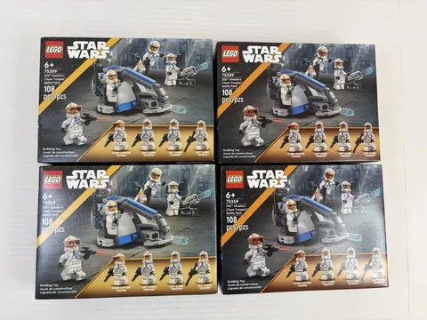 Lot of 4- LEGO Star Wars 332nd Ahsoka’s Clone Trooper Battle Pack 75359 Sets New