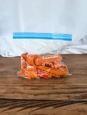 LEGO Lot of ORANGE Pieces Brick Blocks 3. oz of 