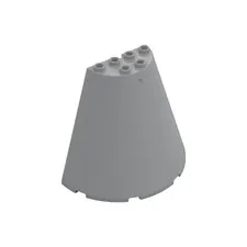 LEGO Light Bluish Gray Cone Half 8 x 4 x 6 inv.622