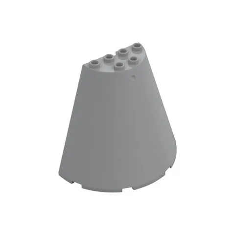 LEGO Light Bluish Gray Cone Half 8 x 4 x 6 inv.622