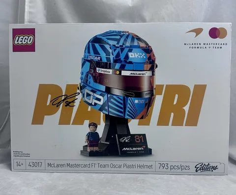 LEGO 43017 McLaren F1 Team Oscar Piastri Helmet Editions Set 793 PCS Sealed
