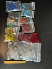 LEGO Assorted Bulk Lot Translucent Pieces - LEGO Trans Multiple Colors