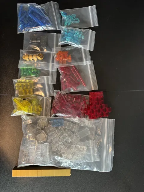 LEGO Assorted Bulk Lot Translucent Pieces - LEGO Trans Multiple Colors