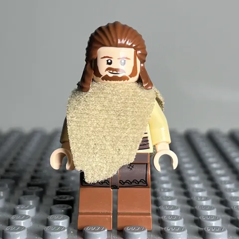 LEGO Star Wars Episode 1 Qui-Gon Jin Poncho Minifigure - sw0651 - Set 75096 1S