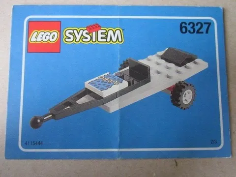 Lego System 6327 Trailer, Trailer Instructions Instruction