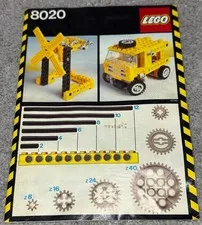 Lego 8020 Technic Building Set INSTRUCTIONS ONLY RARE Vintage Lego Toy Manual